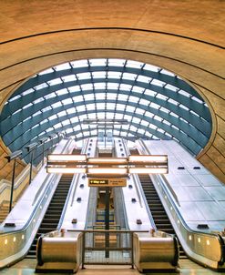 Canary Wharf Futuristic Escalator