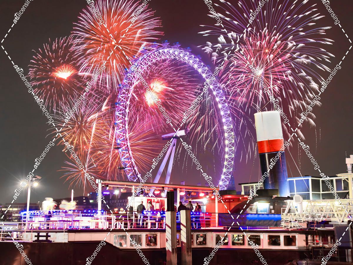 Fireworks And The London Eye