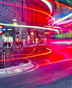 Double Decker Bus Light Trail I