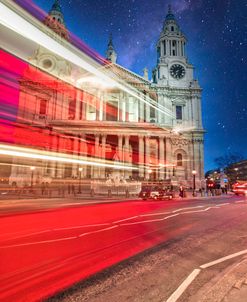 Red Double Decker Bus And St Paul’s Cathedral II