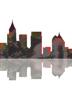 Atlanta Georgia Skyline BW 1