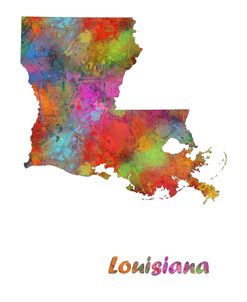 Louisiana State Map 1