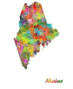 Maine State Map 1