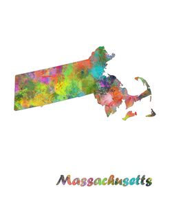 Massachusetts State Map 1