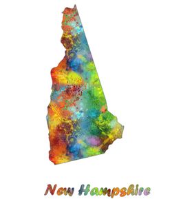 New Hampshire State Map 1
