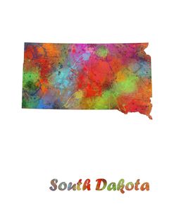 South Dakota State Map 1