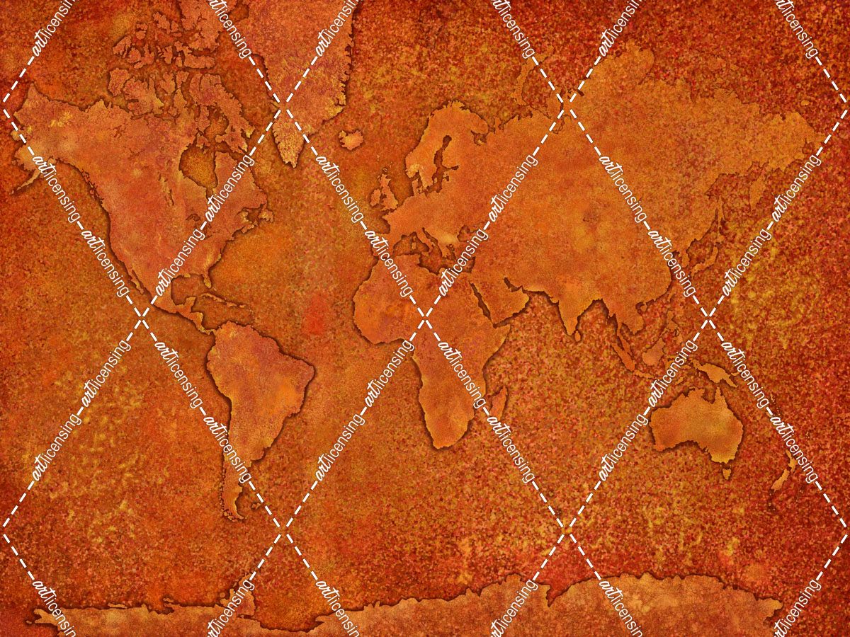 World Map Rust 1