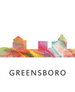 Greensboro North Carolina Skyline