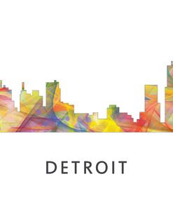 Detroit Michigan Skyline