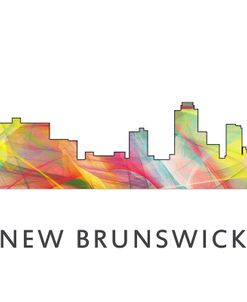 New Brunswick New Jersey Skyline Wb1