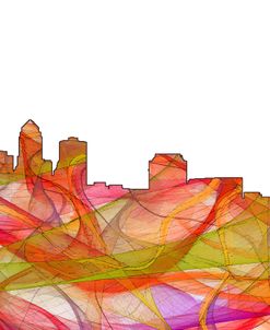 des Moines Iowa Skyline – Summer Swirl