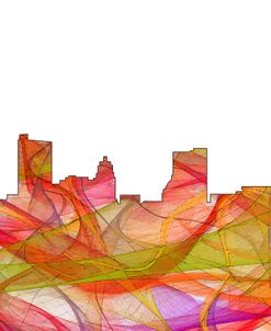 Fort Wayne Indiana Skyline – Summer Swirl