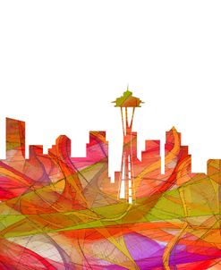 Seattle Washington Skyline – Summer Swirl