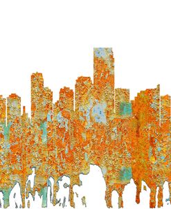 Jersey City New Jersey Skyline – Rust