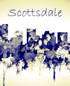 Scottsdale Arizona Skyline-Harsh Blue Yellow