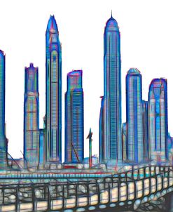 Dubai Skyline – Desert Blue Haze