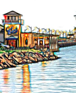 Crab Shack And James River Bridge – Graphic And Dream