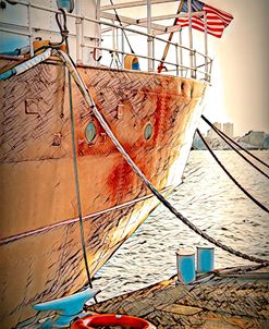 Nantucket Lightship – Boston -Burnt Edges