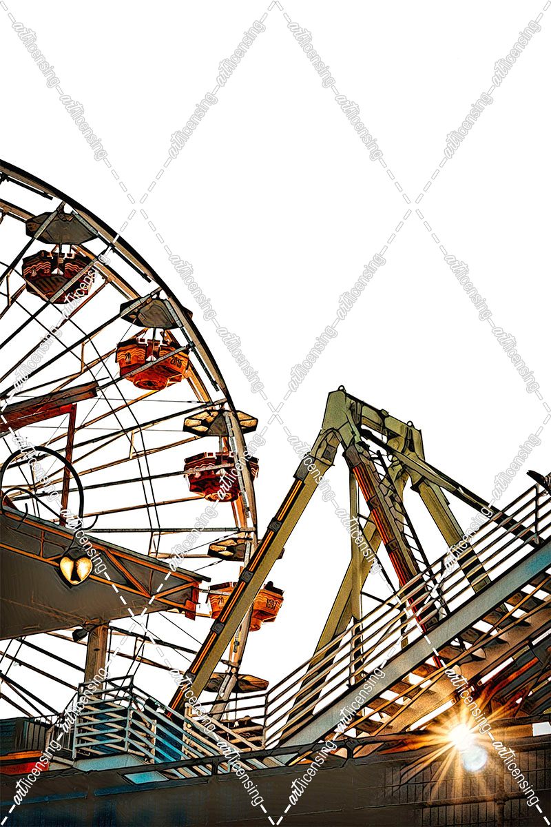 Pacific Park Wheel 3 – Graphic and Burn’t Edge