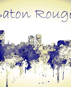 Baton Rouge Louisiana Skyline-Harsh Blue Yellow