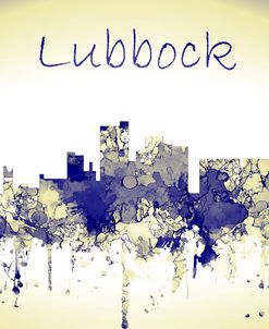 Lubbock Texas Skyline-Harsh Blue Yellow