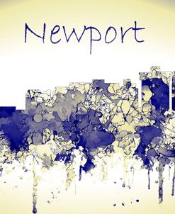 Newport News Virginia Skyline-Harsh Blue Yellow