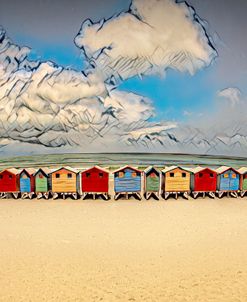 Beach Huts – Muizenbrg Beach, South Africa