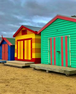 Beach Huts before the rain