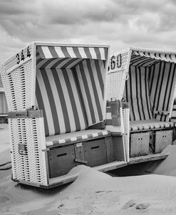 Black and White Beach Chairs