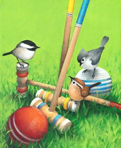 Songbirds At Croquet Game