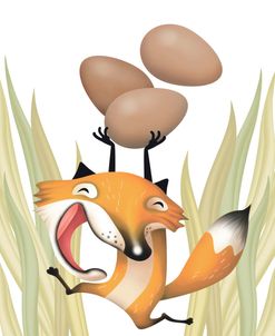 Fox Gathering Eggs