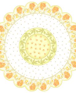 Yellow Roses Round