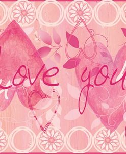Pink Love You Border
