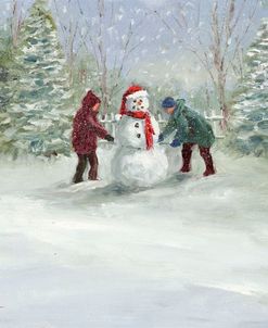 Snowman and Children