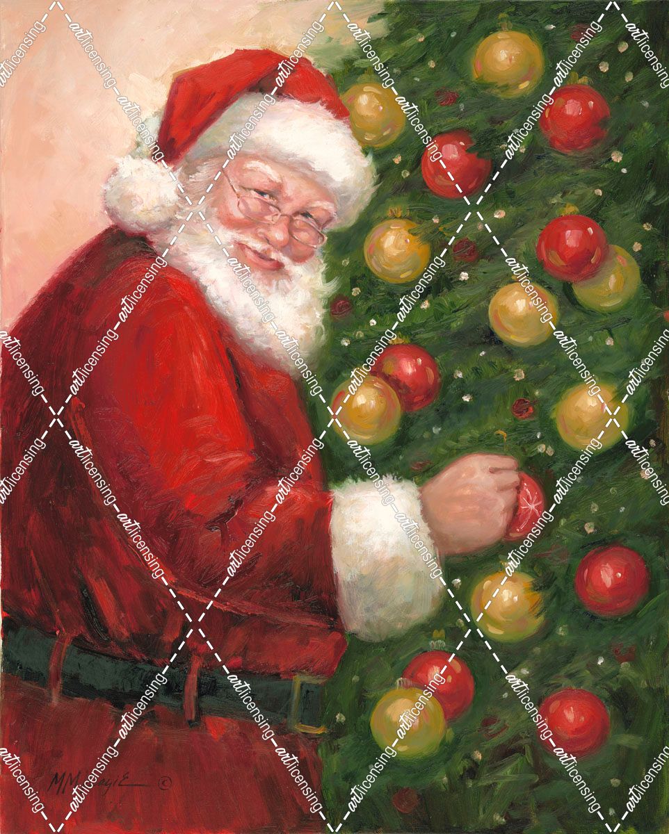 Santa with Ornaments