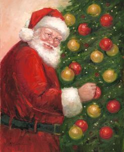 Santa with Ornaments