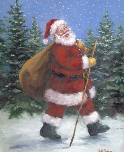 Walking Santa
