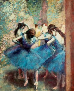 Dancers in Blue – Edgar Degas