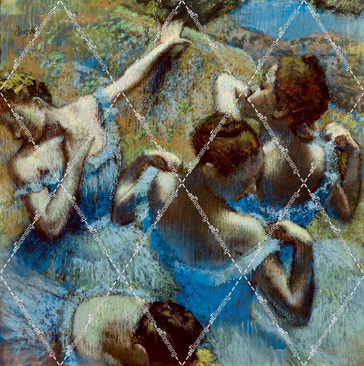 Degas-Dancers In Blue