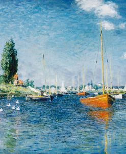 Monet-Red Boats at Argenteuil