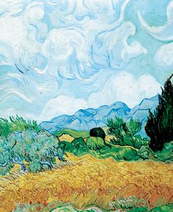 Wheat and Cypresses – Vincent Van Gogh