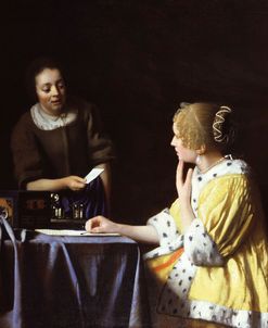 Lady Maidservant Holding Letter – Johannes Vermeer