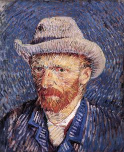Self Portrait In Blue – Vincent Van Gogh