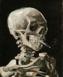 Head Of A Skeleton With A Burning Cigarette – Vincent Van Gogh
