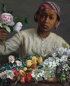 Young Woman With Peonies – Frédéric Bazille