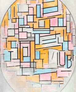 Composition with Oval in Color Planes II – Piet Mondrian