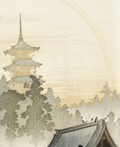 Pagoda And Rainbow – Ohara Koson