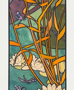 Water Lilies Panel – Alphonse Mucha