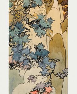 Flowering Skyward Panel – Alphonse Mucha