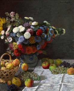 Still Life with Flowers and Fruit – Claude Monet
